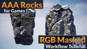 Gumroad – AAA Rocks for Games – RGB Masked Workflow Tutorial