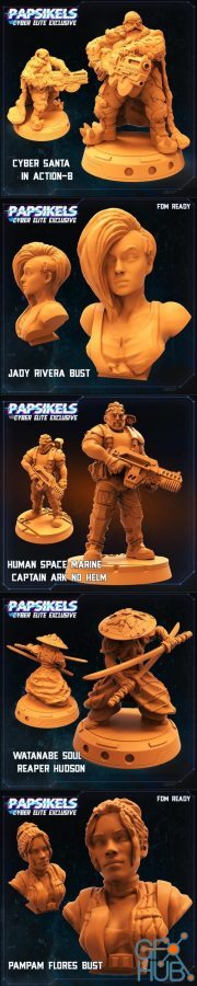 PapSikels Miniatures - Cyber Elite Exclusive – 3D Print