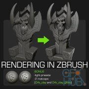 Gumroad – Rendering in zBrush + Bonus Matcap by Michael Vicente
