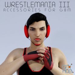 Daz3D, Poser: WrestleMania 03 - Accessories for G8M