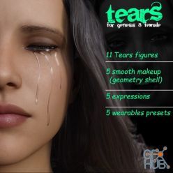 Daz3D, Poser: Tears for G8 females