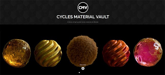 Cycles Material Vault – material library for Blender