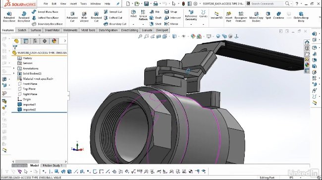 Lynda – SOLIDWORKS: Importing Geometry From Other Applications