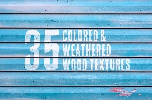 Creativemarket – 35 Colored & Weathered Wood Textures