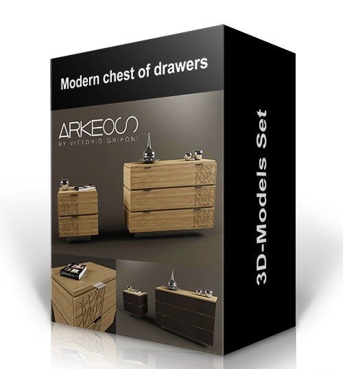 Modern chest of drawers – 3D models