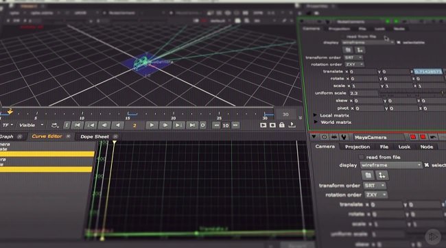 Working with the Curve Editor and Dope Sheet in NUKE
