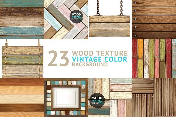 Creativemarket – 23 Wooden Textures Surfaces