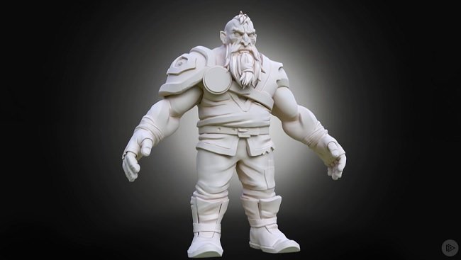 Sculpting a Character for Mobile Games