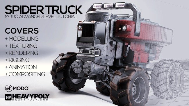Gumroad – Modo Advanced Spider Truck by Vaughan Ling