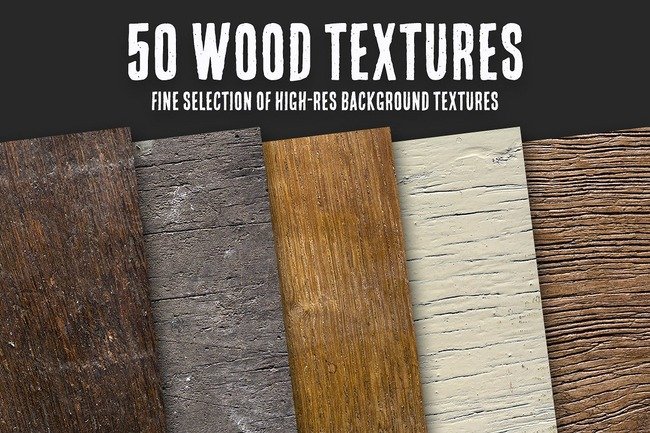 Creativemarket – 50 Wood Textures Bundle