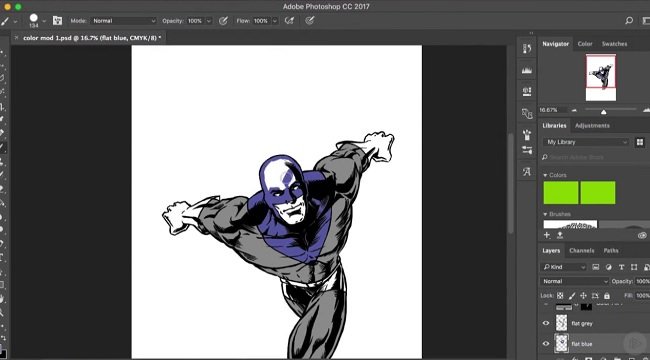 Photoshop CC Coloring Comic Characters