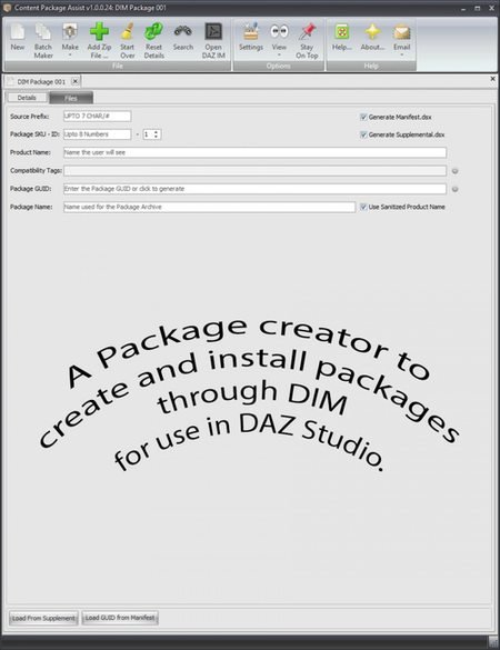 Content Package Assist for Daz Studio Win