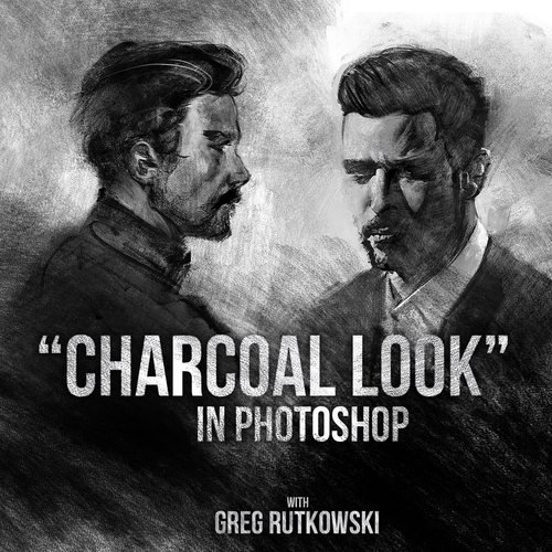 Gumroad – Charcoal Look in photoshop by Greg Rutkowski