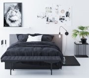 Loft style set for bedroom