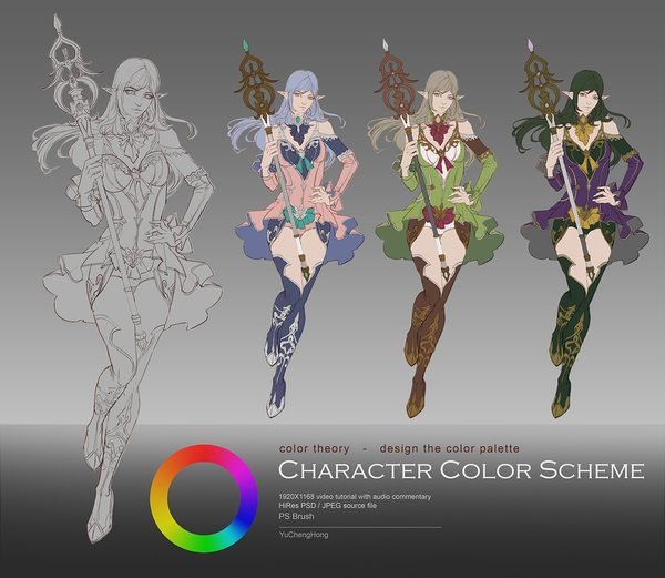 Gumroad – Character Color Scheme by Yu Cheng Hong