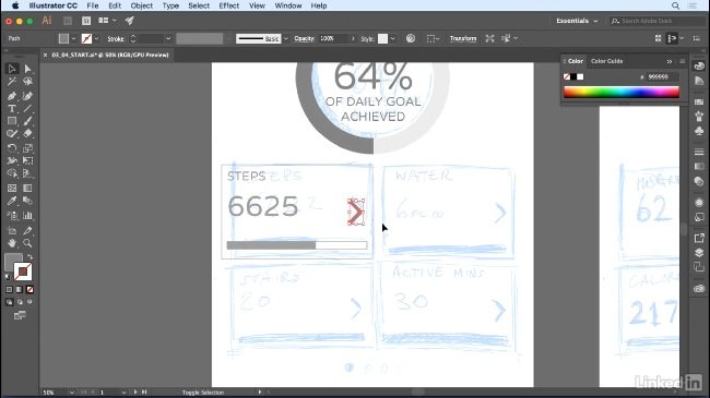 Lynda – Designing an Animated App UI with Illustrator