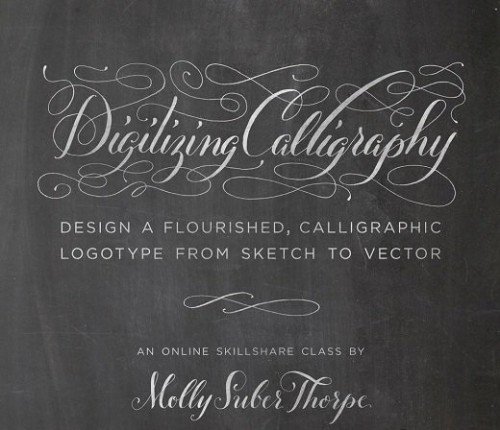 Skillshare – Digitizing Calligraphy From Sketch to Vector