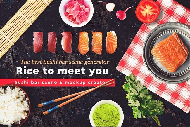 Creativemarket – Sushi Bar Scene Generator