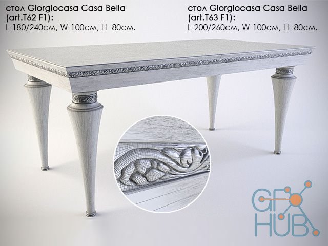 Table Casa Bella by Giorgiocasa