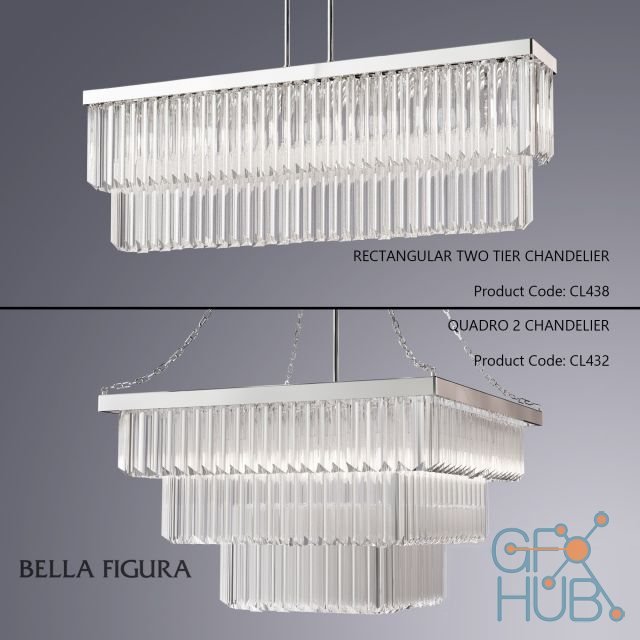 Two chandelier by Bella Figura