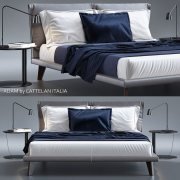 Modern bed Adam by Cattelan Italia