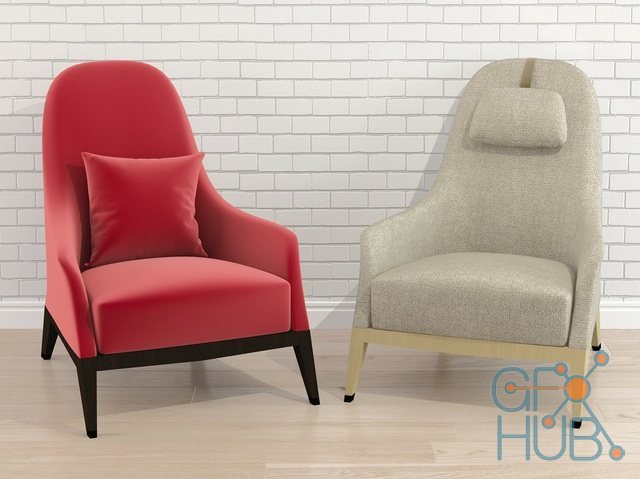 Armchair 51060 by Giorgetti