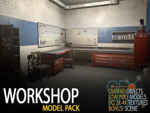 Unity Asset – Workshop HQ Pack