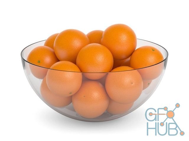 Large bowl with oranges