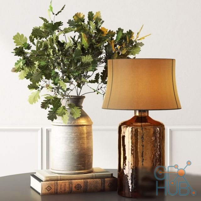 Decor with table lamp Pottery Barn