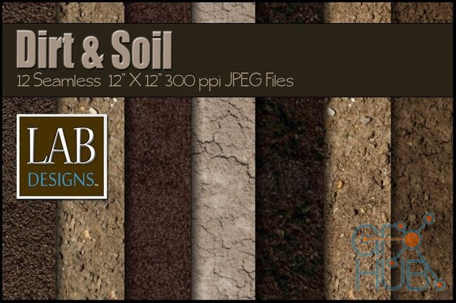 Creativemarket – 12 Seamless Dirt & Soil Textures