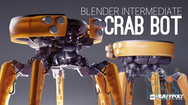 Gumroad – Blender Intermediate: Crab Bot by Vaughan Ling (ENG/RUS)