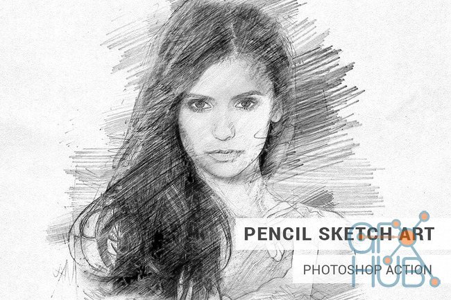 Creativemarket – Pencil Sketch Art Photoshop Action