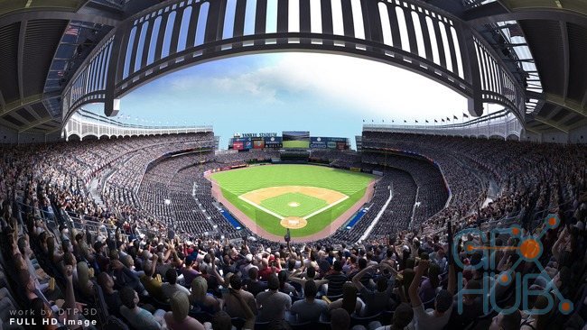 TurboSquid – Yankee Stadium with Animated Audience