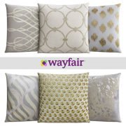 Wayfair pillows set with gentle print
