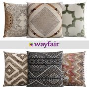 Six pillows Wayfair in ethno-style