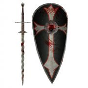 Flamberg's sword and shield