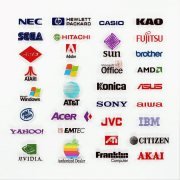 Branded electronics logos