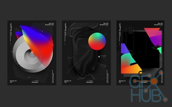 Skillshare – Baugasm™ Series #9 – Design 3 Different Abstract Posters in Adobe Photoshop and Illustrator