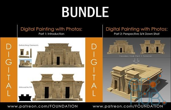 Gumroad – Foundation Patreon – Digital – Intro to Digital Painting with Photos Part 1 & 2