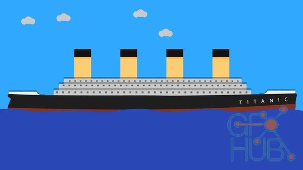 Skillshare – Learn After Effects by creating sinking Titanic Animation