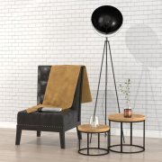 Furniture set with floor lamp