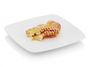Half a croissant plate
