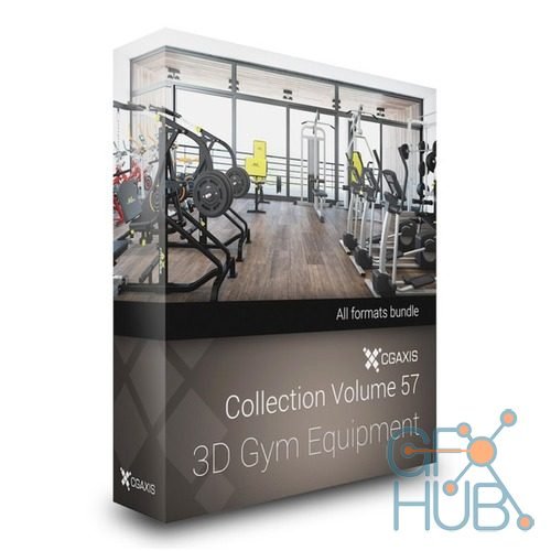 CGAxis Models Volume 57 3D Gym Equipment