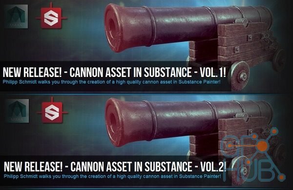 3DMotive – Cannon Texturing in Substance Volume 1 – 2