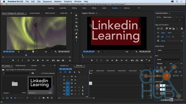 Lynda – Learning Typography for Video Editors