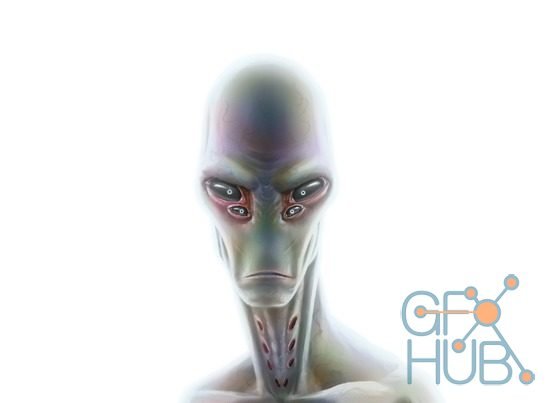 Digital Painting Series Ep1. Ominous Alien