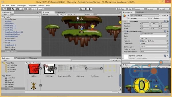 Unity 2D Fundamentals – Obstacles and Enemies