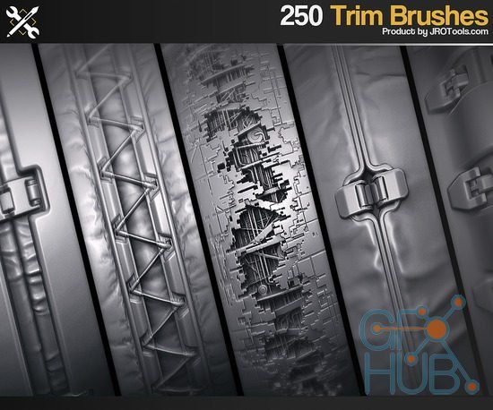 ArtStation Marketplace – ZBrush – 250 SF Trim Brushes Vol.1