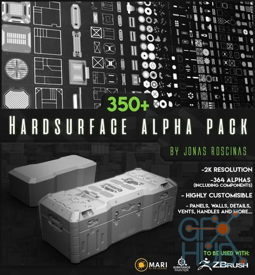 ArtStation Marketplace – 350+ Hardsurface Alpha Pack