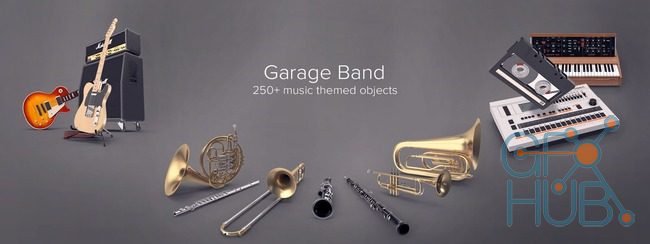 PixelSquid – Garage Band Collection
